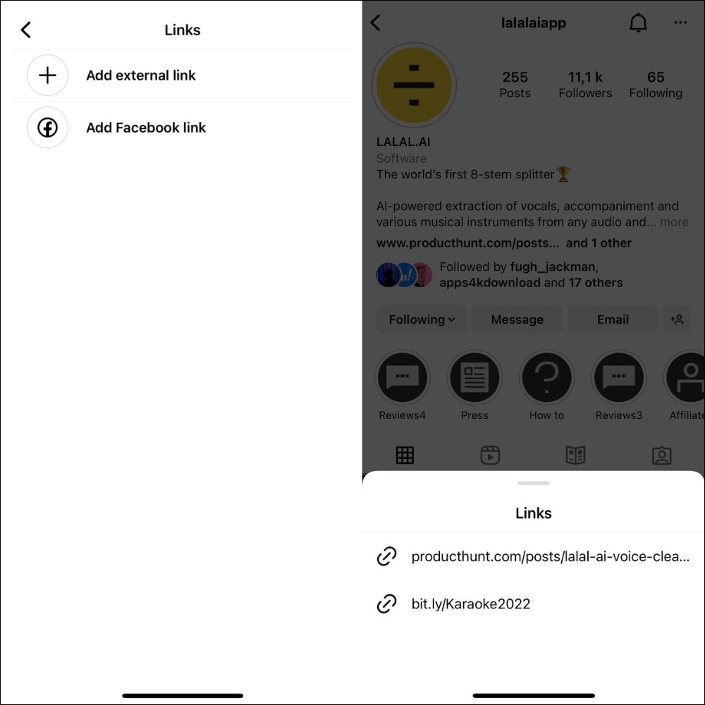 How To Add A Link To Instagram Bio